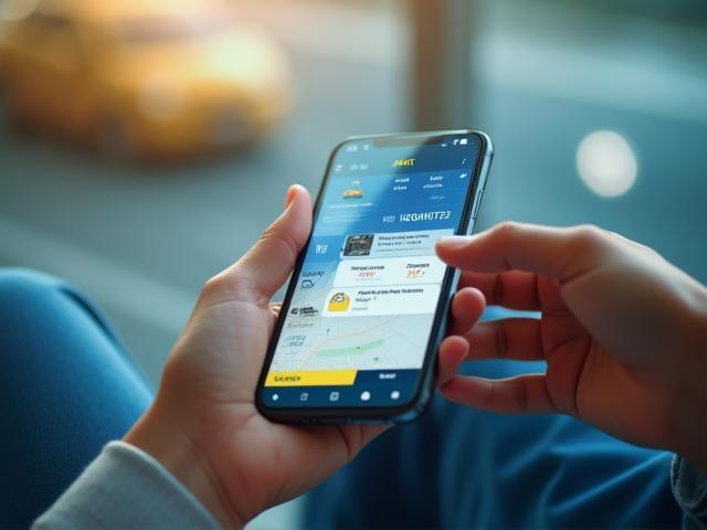 Digital highway vignette purchase on a travel app interface