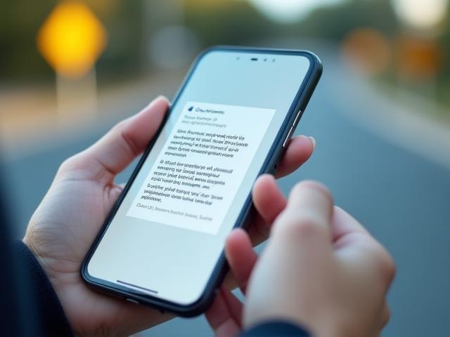 Email alert notification on mobile for road regulation updates